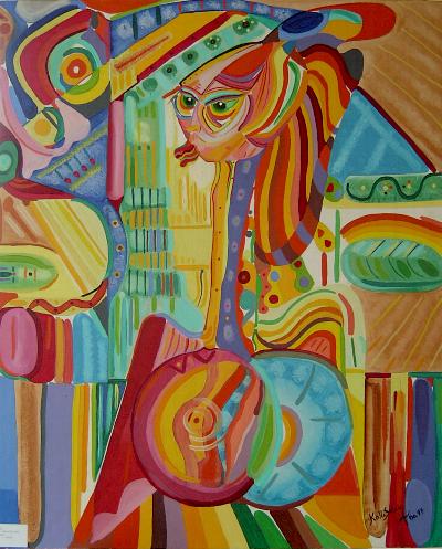 Femme au long cou
